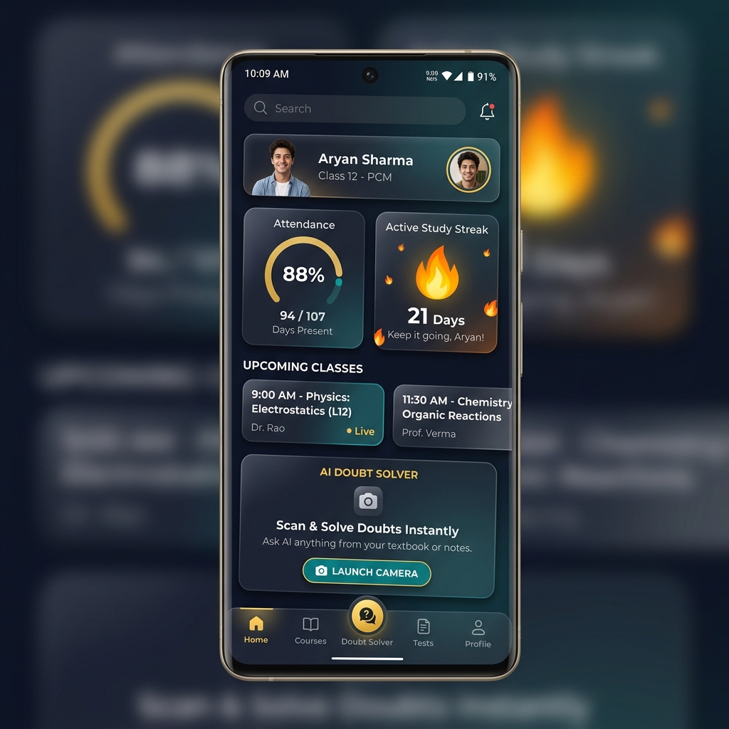 Pinnacle Student App Mockup